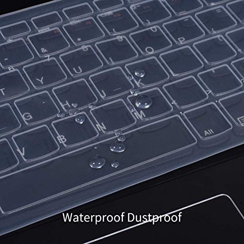 Image of Saco Keyboard Protector Silicone Skin Cover for Lenovo G50 80E5020VIN 15.6-inch Laptop - Transparent