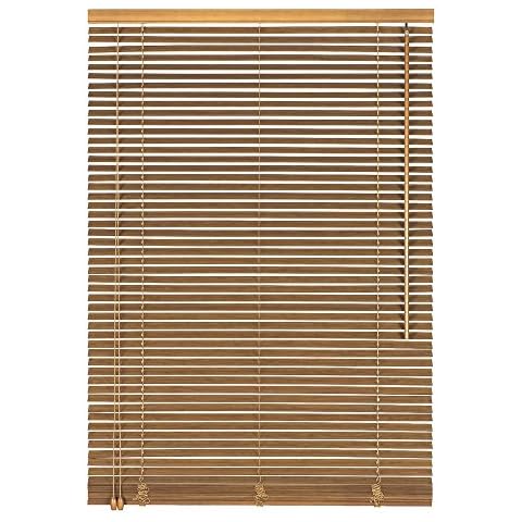 Easy-Shadow Holzjalousie Holz-Jalousie Bambus Jalousette Echtholz Rollo Jalousette 80 x 200 cm Cover
