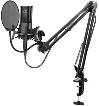 Coverzone Yanmai Computer Stand Microphone Professional Podcast Microphone Kit Plug and Play USB Wired Vlog Live Broadcast For PC Laptop (Micpro X2)
