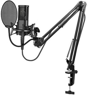 Coverzone Yanmai Bilgisayar Standlı Mikrofon Profesyonel Podcast Mikrofon Kiti Tak Çalıştır USB Kablolu Pc Dizüstü Bilgisayar Için Vlog Canlı Yayın (Micpro X2)