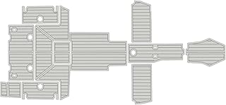 2021 Blackfin 272 DC 6mm 1/4” eva Foam Boat decking Boat Flooring Faux Teak Deck Surfing Boat Fishing Boat Motorboat Carpet (Grey Over Black)