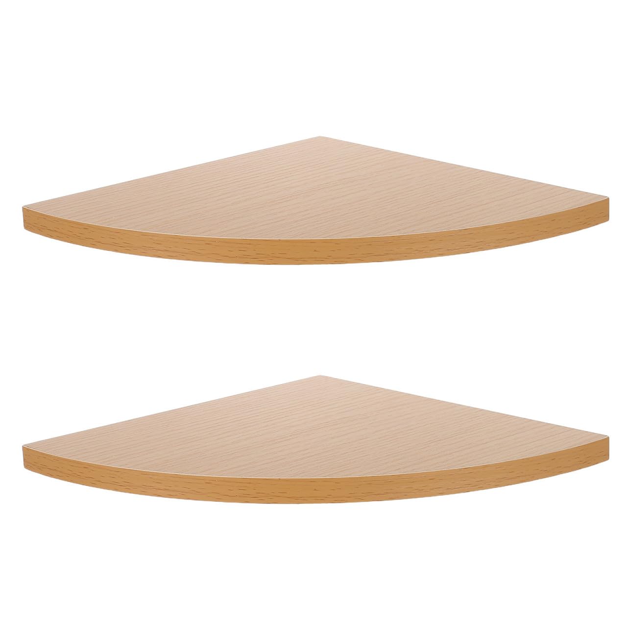 Estante esquinero de madera de estructura estable y montaje sin taladro (2 piezas)