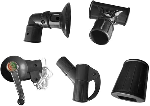 Miniatura 7 de Accesorios para paraguas de patio,Piezas de repuesto para paraguas al aire libre,Cuña de cono,Soporte de dirección de codo de mango fijo de