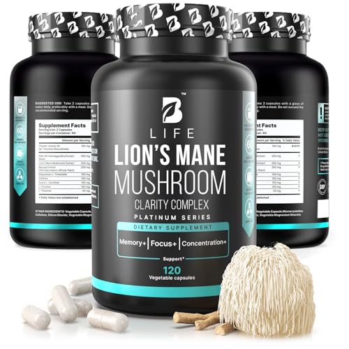 Lion’s Mane Mushroom Capsules – Memory, Focus & Clarity –