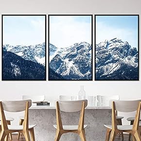 signwin 3 Piece Framed Canvas Wall Art Snow...