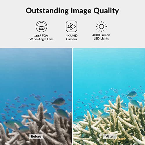 Fifish V6 Underwater Drone Kit With With Industrial Case, Qysea Ai Vision Lock 360° Omnidirectional Movement Underwater Rov With 4K Camera, Portable Robot With Vr Control, 166° Uwa ( 330Ft Dive) #TOP4