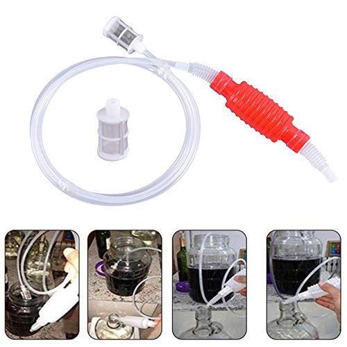 Foto von IKAAR Brew Siphonröhre Kunststoff Wein Heberfiltersatz Siphon Rohr Schlauch Filter für Wein Bier herstellung 1,97m