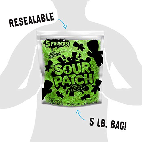 Sour Patch Kids Green Lime Soft & Chewy Candy, 5 Lb Bag #TOP7