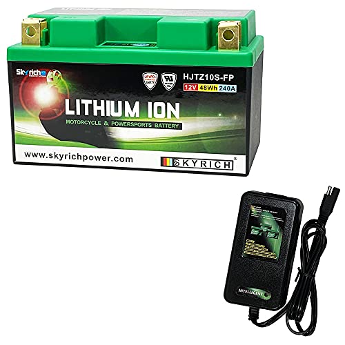 【スカイリッチ専用充電器セット】 SKYRICH HJTZ10S-FP リチウムイオンバッテリー【互換 TTZ10S YTZ10S FTZ10S】