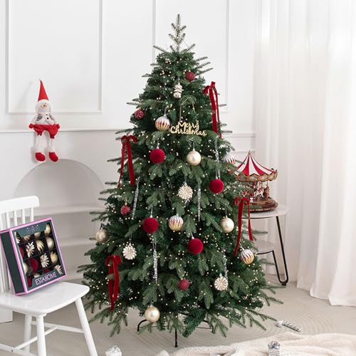 Árbol de Navidad artificial WQHPLMD de 8 pies, ideal para decorar el hogar en familia