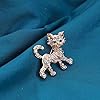 Yienate Vintage Cristal Chat Broche Mignon Kitty Strass Animal Collier Broche De Noël Broche Chanceux Or Vêtements Épinglette Nouveauté Broche Bijoux Cadeaux pour Hommes et Femmes #2