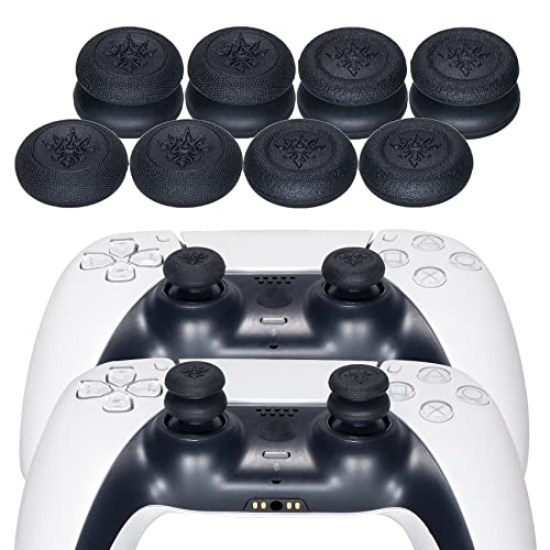 YoRHa Silicone Skins Cover for PS5 Controller x 2(Black+White) with Thumb Grips x 8, Plugs x 8, Anolog Protectors x 4 by YoRHa - Image 7