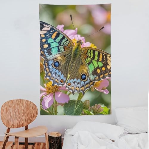 Tenture murale douce papillon vintage couverture légère de 152 cm - 7