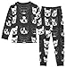 Ollabaky Pajama Set Animal Fashion Bulldog 2 Piece Pjs Set Cotton Sleepwear Long Sleeve Top with Bottom, 5Y Multi