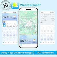 Sainlogic WLAN-Wetterstation mit Außensensor KI-Alarmt(Nur 2,4 GHz) – Ansicht 4