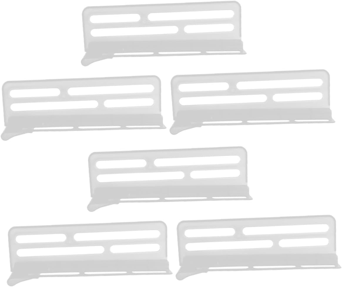 CALLARON 6pcs Refrigerator Partition Boards – Adjustable Plastic Fridge Organiser Dividers for Food Separation and Refrigerator Storage Compartments, Kitchen Fridge Shelf Dividers for Home