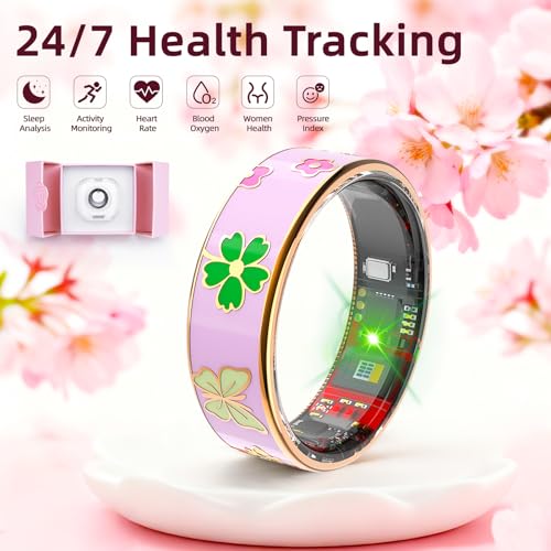 Smart Ring Men & Women Ring Sleep Tracker Pedometer Long Battery Life No Subscription Fee, IP68 Waterproof - Additional View