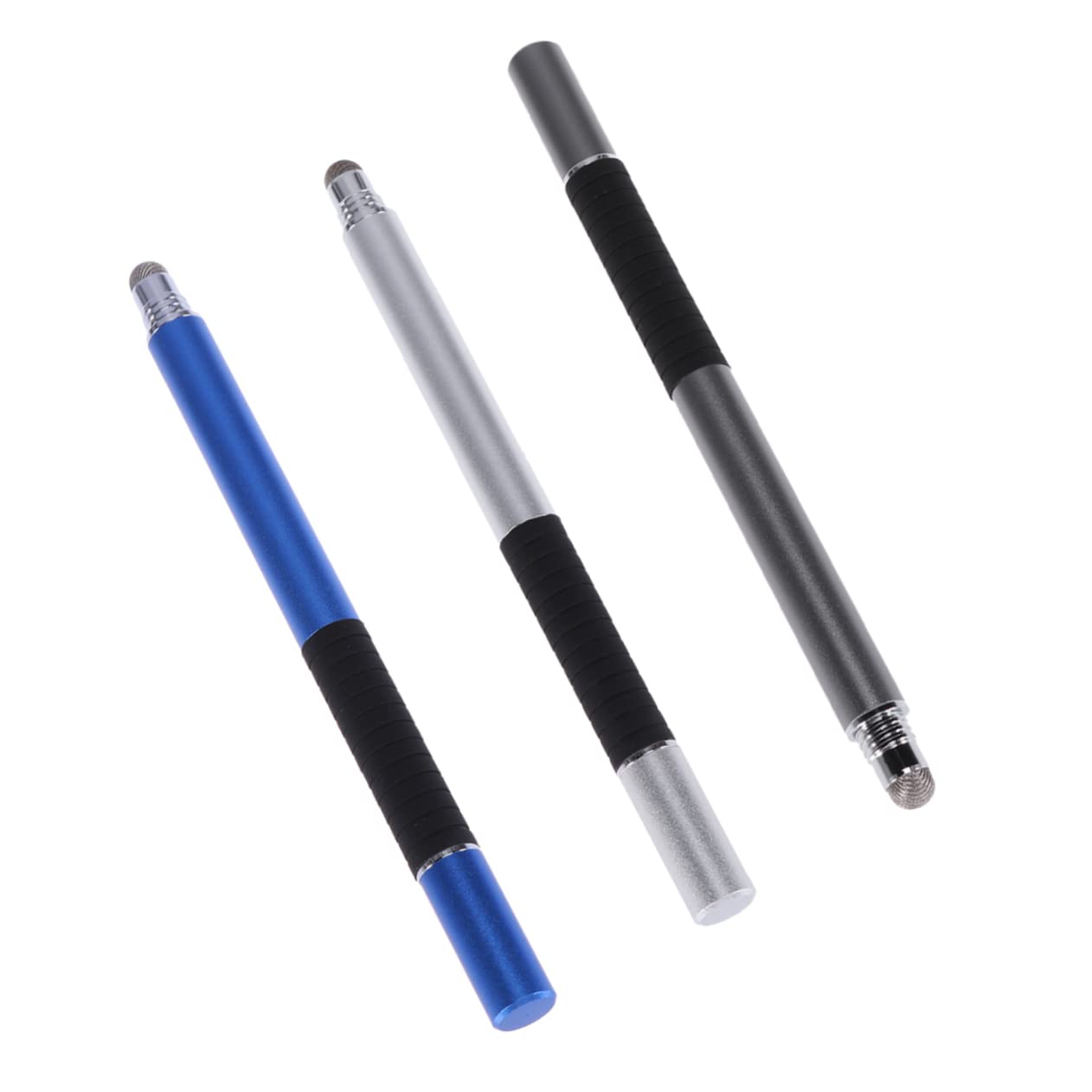 Gatuida 9pezzi Penna Capacitiva Multifunzionale Penna Leggera Per Smartphone e Tablet Argento Blu Scuro