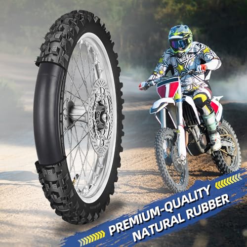 Image of GICOOL 2.25 /2.50-16 inch (70 /90-16) Dirt Bike Replacement Inner Tubes, 2 Pack with TR4 Valve Stem, Fits for Off-road Motorcycle, Mini Bike, Pit Bike and More