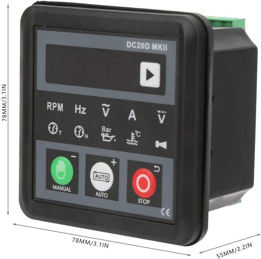 Generator Control, DC20D DC 8-36V MKII Electronic Generator Remote Control Device for Automatic Start for Generator, Different Engine Types by Selfadjustment