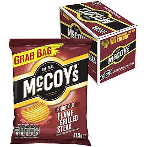 McCoy's Flame Grilled Steak Ridge Cut Crisps Cover