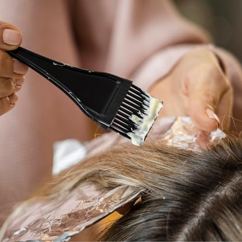 lusofie 6 pcs balayage board black balayage highlighting board and brush kit plastic balayage board with teeth for hair coloring dyeing diy hairdressing tint tool