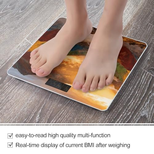 Báscula Digital de Baño Colorful Mountain con LCD miniatura 5