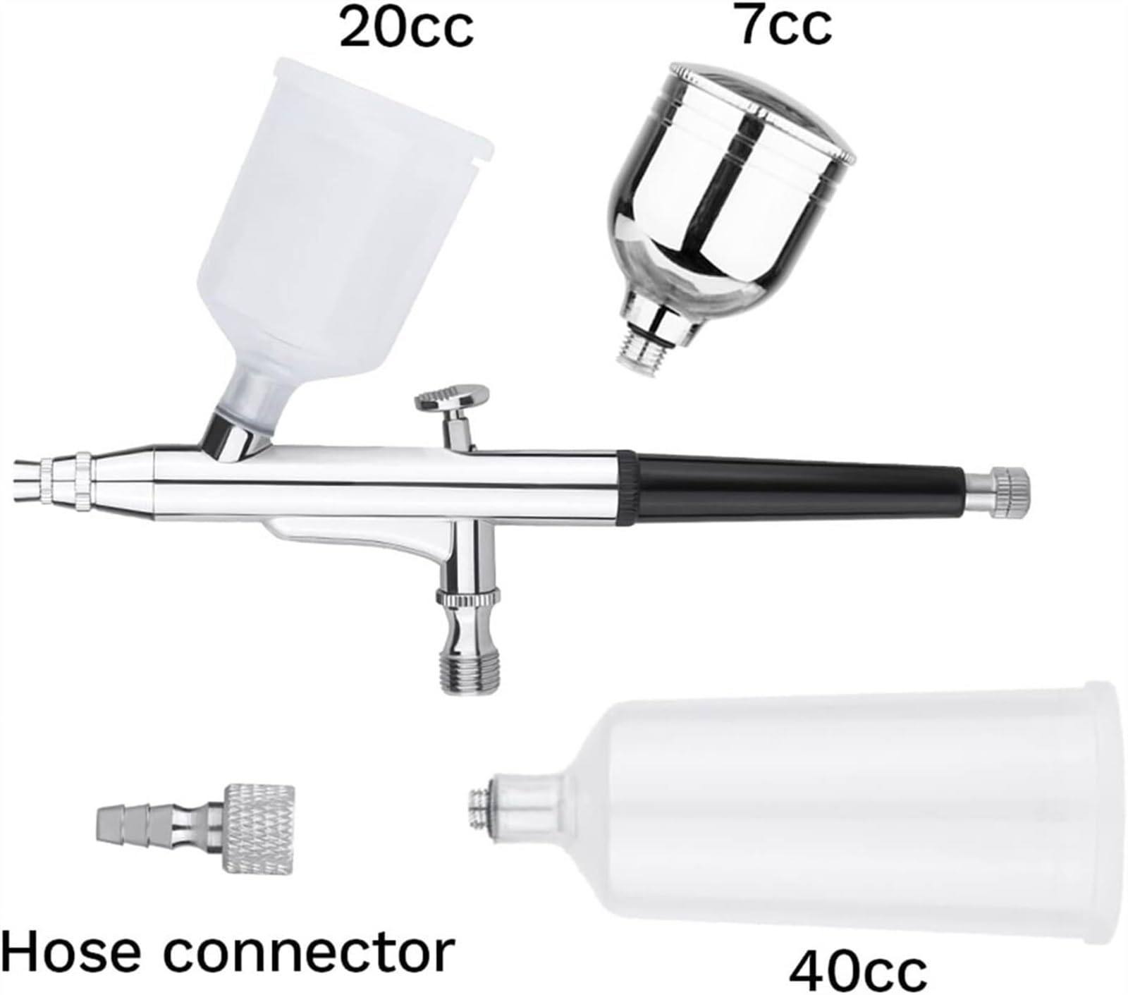 Uniwersalna farba w sprayu 20cc 40cc aerograf pistolet natryskowy grawitacyjny RSS podwójne działanie aerograf ciasto opryskiwacz tatuaż narzędzie do paznokci 0.3mm