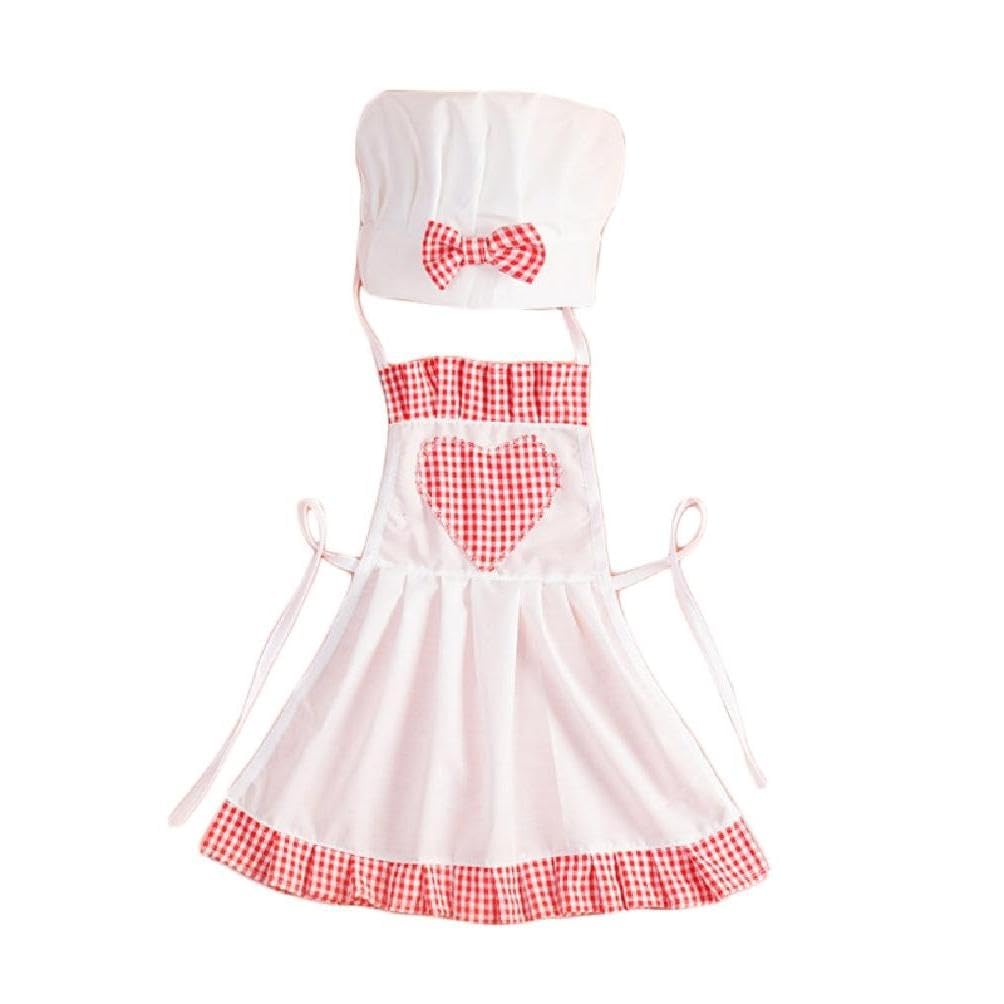Infant Photography Outfit Hat & Apron Outfit Set Posing Props Universal Baby Chef Costume Newborn Clothes Shower Gift