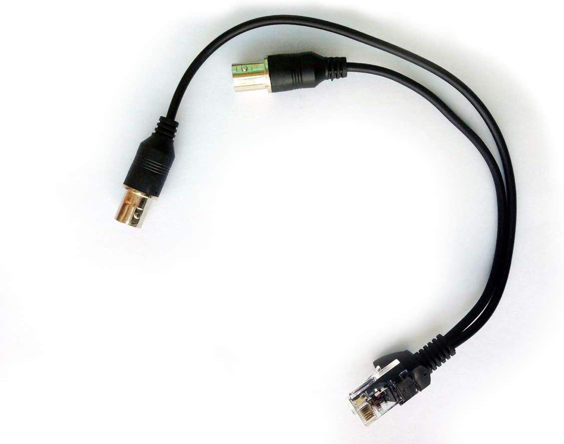 RJ48 to BNC Convertor Cable T1/E1 Cable PRI ISDN RJ-48 Adaptor Supports T1/E1 Cards, TE110P TE122P TE420 TE220