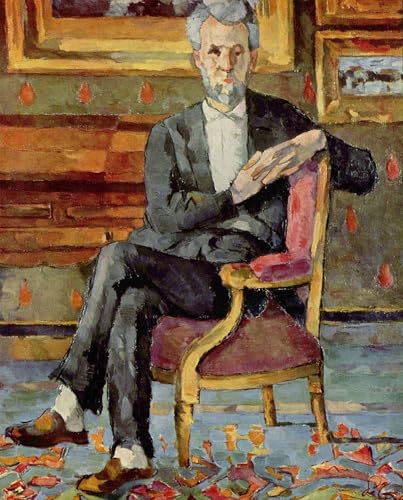 Tableau Paul Cézanne d'art mural vintage poster Chocquet assis déco chambre 60x90cm