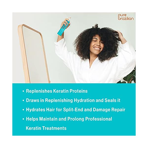 PURE BRAZILIAN Leave-in Conditioner - Nourishing Leave-in Hair Treatment Enriched With Keratin to Fortify and Strengthen Your Hair (6.78 Ounce / 200 Milliliter)