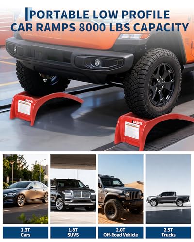 Garvee 8 Inch Steel Car Ramps