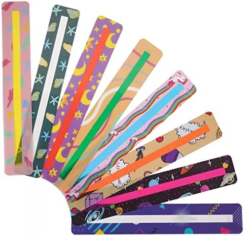 32 Pieces Guided Reading Highlight Colored Overlays Cute Kids Bookmarks Help with Dyslexia for Children and Teaching Supplies (8 Colors)