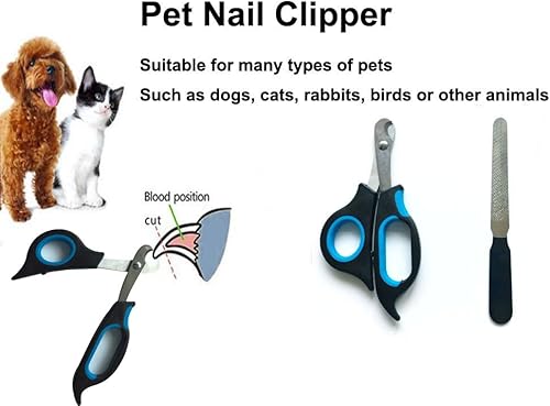 Miniatura 3 de kinla Arnés de hamaca para aseo de gatos, bolsa de sujeción para aseo de mascotas con cortaúñas para gatos, lima de uñas y peines para pulgas de