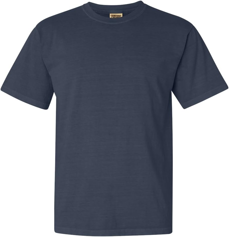 Pigment-Dyed Short Sleeve Shirt, Color: Denim, Size: XX-Large - Image 2