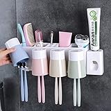 JIA JU Automatischer staubdichter Zahnpastaspender Super Traceless klebrig, Halter mit automatischem Zahnpastaspender (Kapazität : 4 Cups)