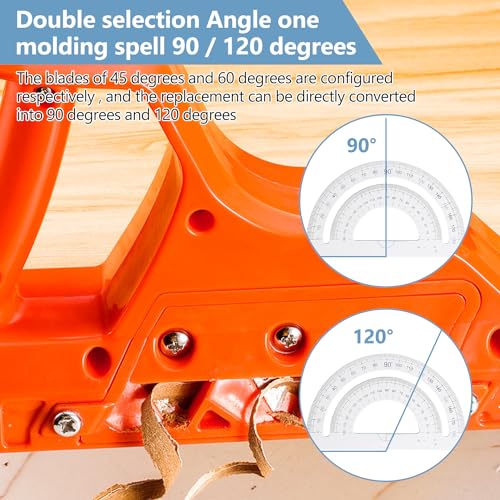 Kantenhobel für Gipskarton, mit 45 °+60 ° Kantenhobel und Klingen, Handhobel Schneidwerkzeuge, Gipskarton Schneider-Fasenhobel, für Die Dekoration und Den Abriss Von Baustellen Verwendet