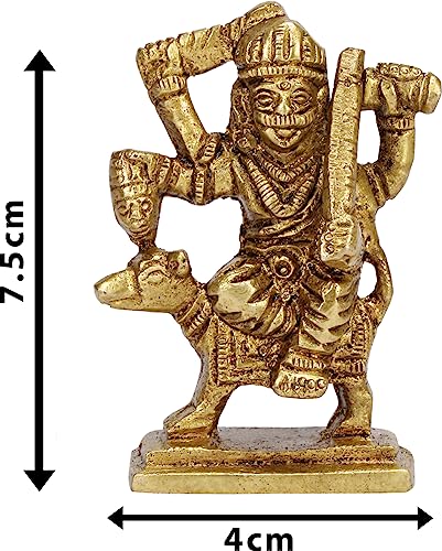 Image of Handmade Antique Brass Hindu diety bhairav Baba Idol