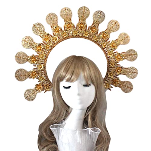 パールデコ コスプレ ヘア フープ ヘッドバンド ヘッドドレス 月 ヘッドピース パッケージ