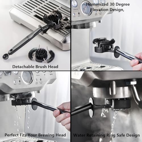 Miniatura 3 de Kit De Cepillo De Limpieza Para Máquina De Café Espresso Con Disco De Limpieza De Portafiltro 51mm Brush And Disc