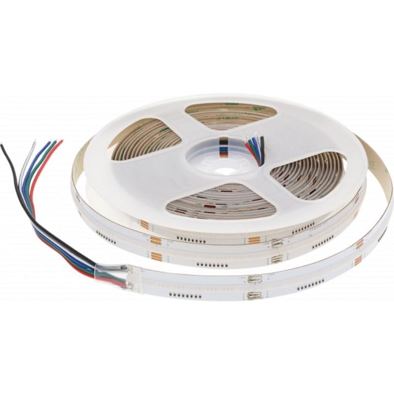 Silumen Ruban LED COB 24V DC 640LED/m RGBW 5m IP20 - Blanc Froid 6000K - 8000K