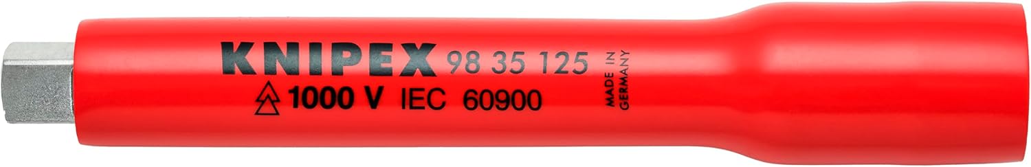 KNIPEX 98 35 125 5 1,000V Insulated-3/8 Drive Extension Bar