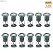 Produktbild Gartenleuchte mit Kabel, Gartenbeleuchtung IP65 Wasserdicht, LED Gartenstrahler 3W Warmweiss Bodenleuchte Schwenkbar AC230V (12 per)