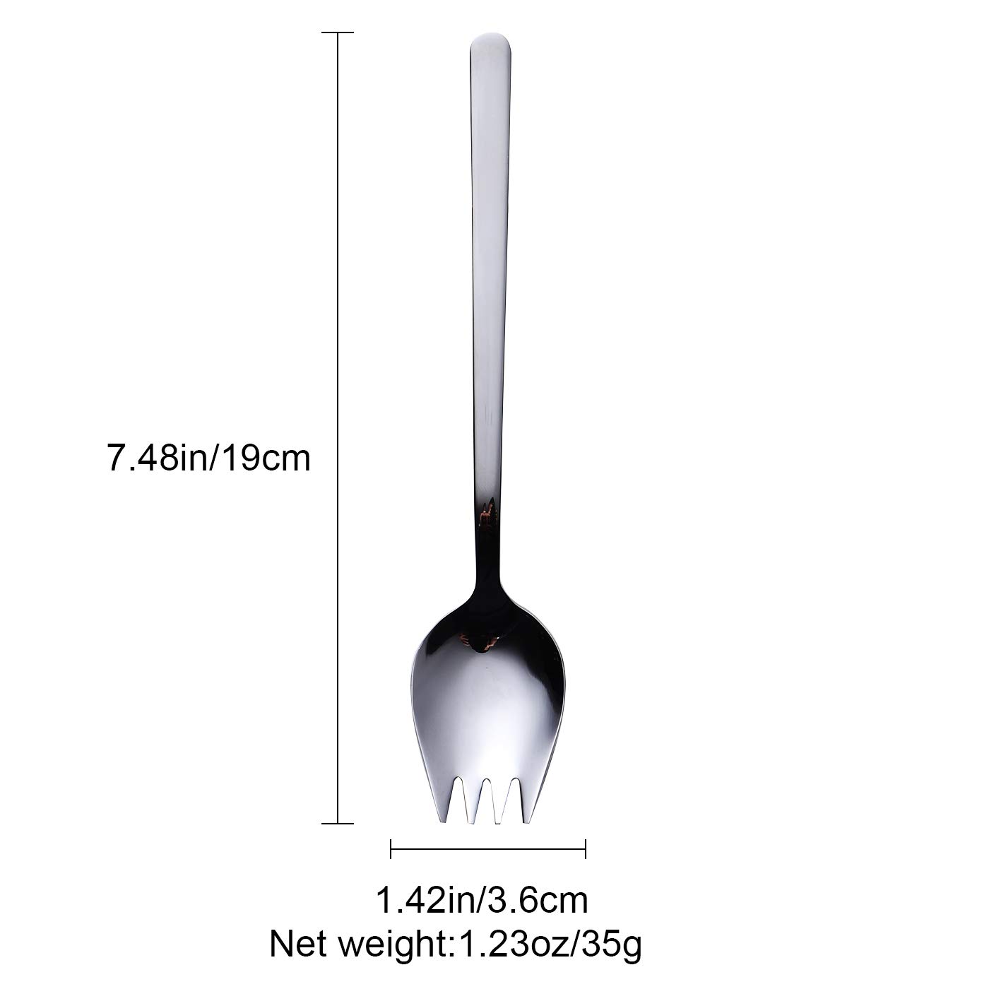 Sporks Widelce do sałatek, 6 sztuk, stal nierdzewna 18/10 od IRONX (6 szt.)