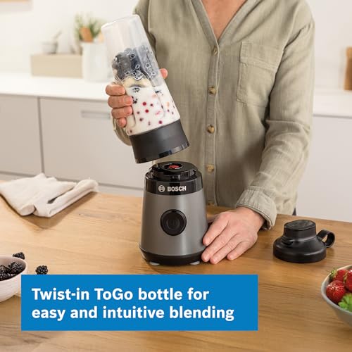 Bosch VitaPower Series 2 MMB2111SG Mini Blender BPA-free ToGo Bottle 450 W Silver Stainless Steel - Image 6