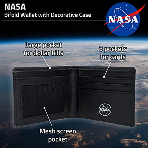 NASA Bifold Wallet in a Decorative Tin Case, Multi4
