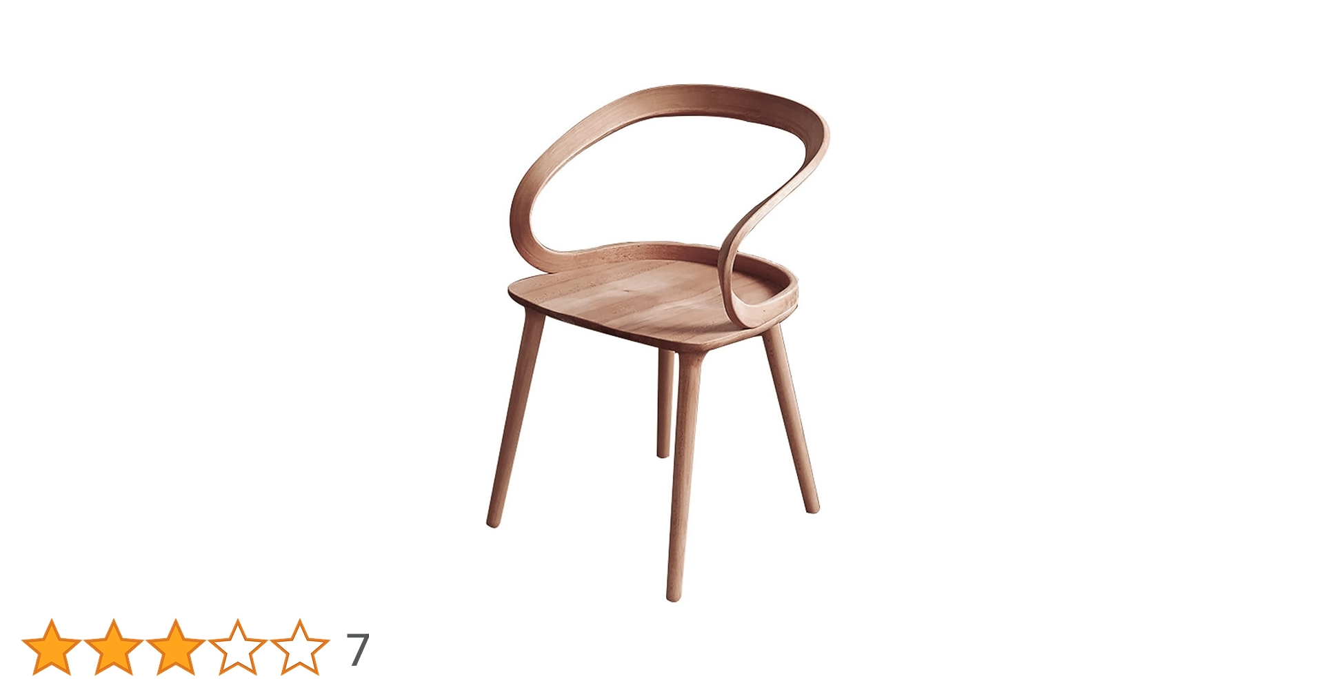 Yチェア風　ダイニングチェア 曲線デザイン 木製 1脚 Yチェア風 ダイニングチェア 曲線デザイン 木製 1脚 Yチェア風