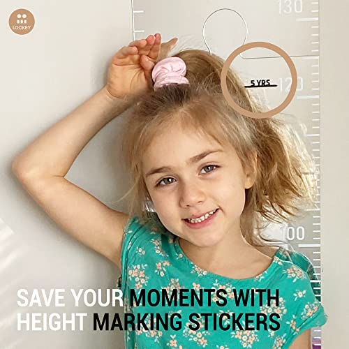 Lookey Growth Chart Mirror For Kids - Height Ruler With Stickers - Nursery Wall Decor Dress Up Center - Shatterproof Full Body Measurement - Montessori Essential #TOP5