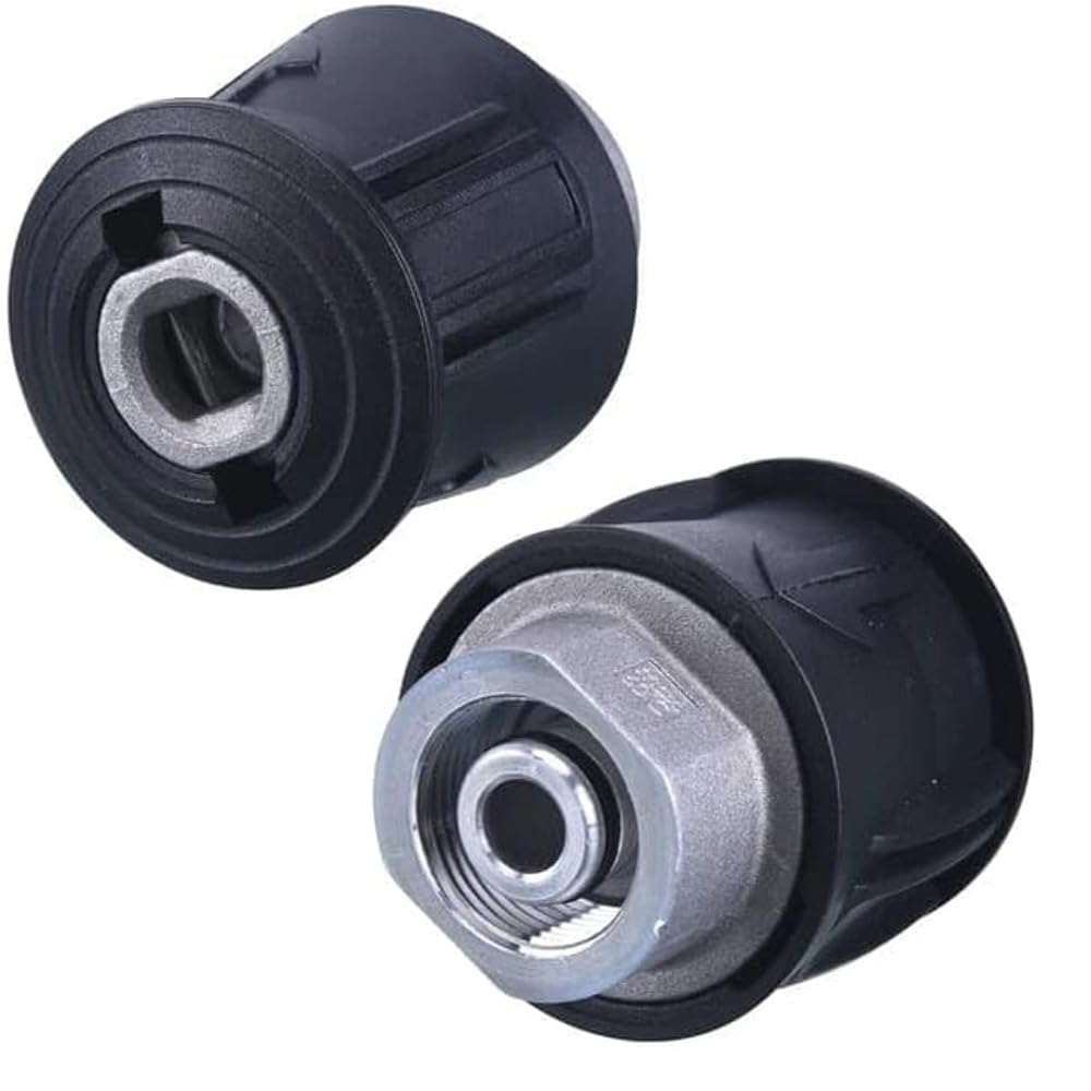 2 Pcs High-Pressure Quick-Fitting Pipe Union A -Compatible with Karcher,Female Thread Connector Pressure Washers, Ideal For Home And Garden Cleaning